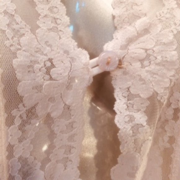 Vtg Val Mode Lace Robe - Picture 10 of 15